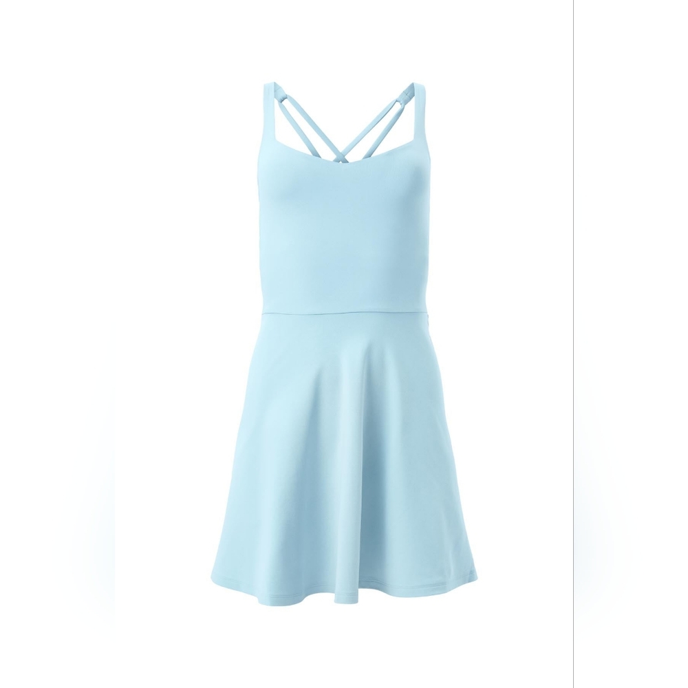 NWT Girlfriend Collective Dewdrop Riley Sweetheart Dress Size L
